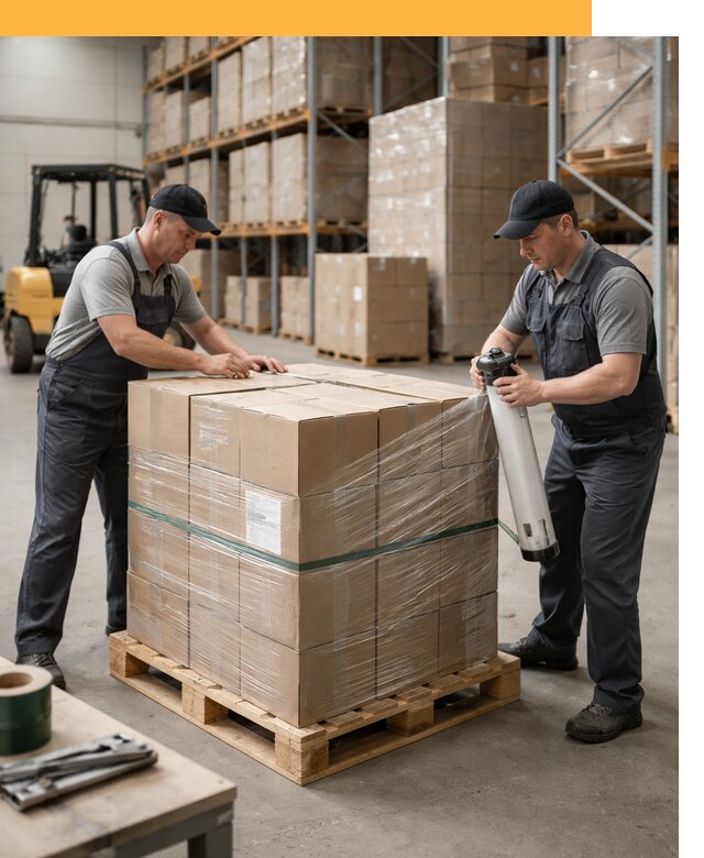 Упаковка и паллетирование грузов от 3630 руб: защита и крепление