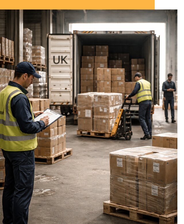 Доставка грузов из Великобритании с таможенным оформлением от 12964