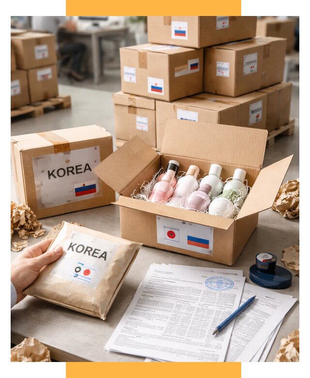 Доставка косметики из Кореи от 8815 р. под ключ | СетСервис-Бкл