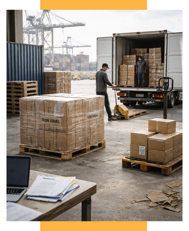 Доставка грузов из Израиля от 15557 р., логистика от СетСервис-Бкл