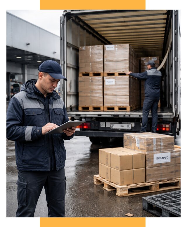 Доставка грузов из Беларуси от 15557 р. логистика СетСервис-Бкл