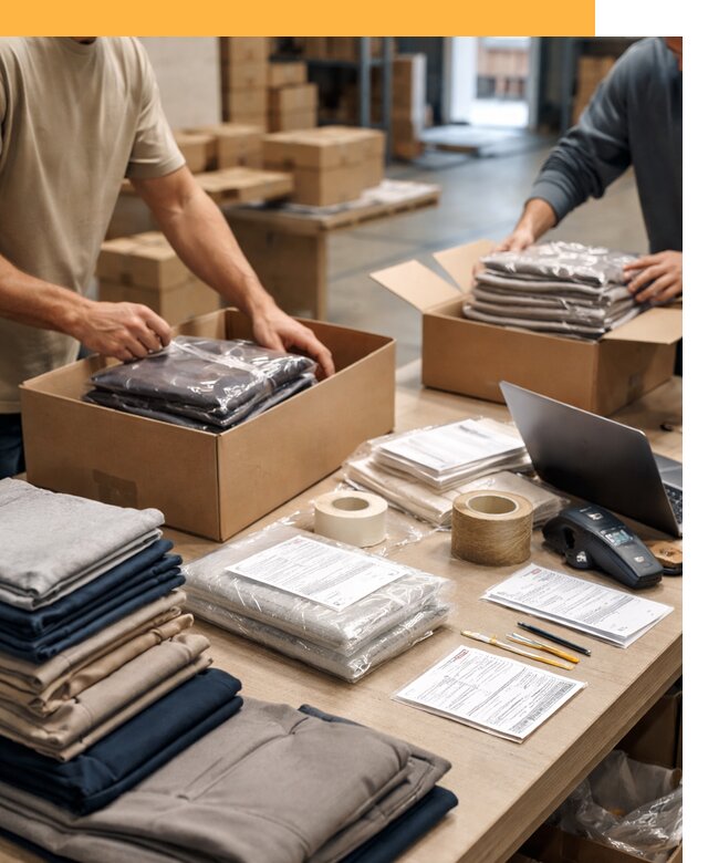 Перевозка одежды по миру от 7778 руб. с таможенным оформлением