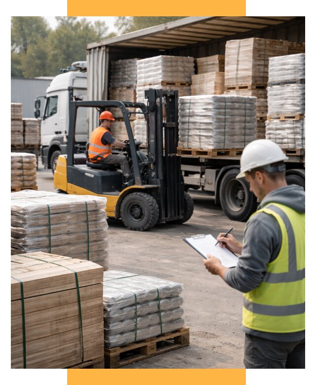 Перевозка строительных материалов от 5704 р. | СетСервис-Бкл