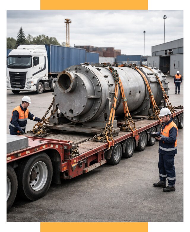 Перевозка тяжеловесных грузов под ключ от 155565 р. | СетСервис-Бкл