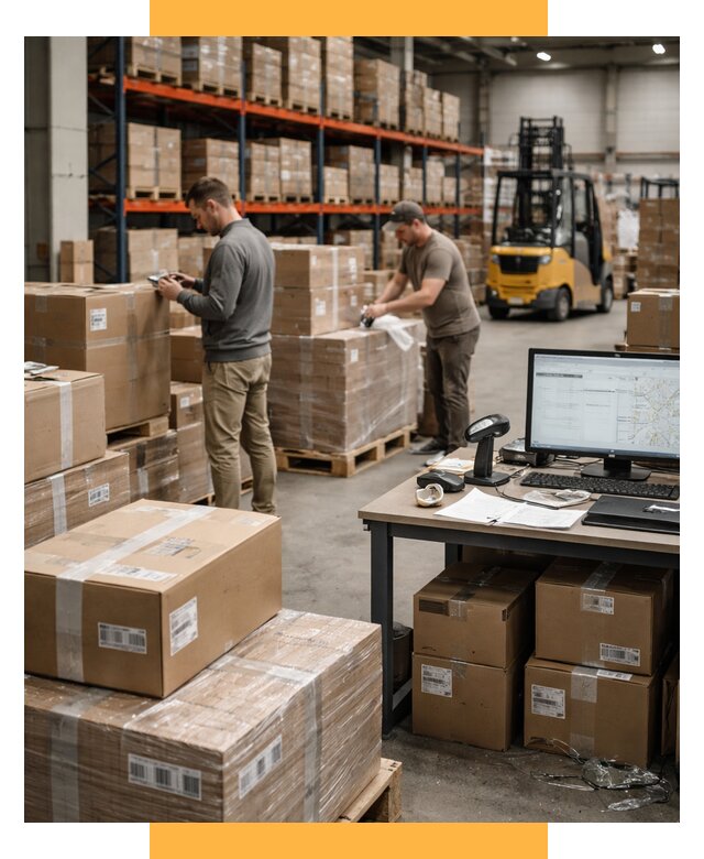 Склад консолидации в Европе от 6741 р., услуги СетСервис-Бкл